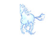 Ilustração: Galloping horse liquid artwork. Freshness concepts series. Galloping horse liquid artwork. Freshness concepts series.