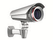 security camera on white background. Isolated 3D image security camera on white background. Isolated 3D image
