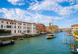 Venice Grand canal with gondola, Italy