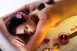 Young woman getting spa pocedure.