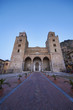 Italy, Sicily, Cefalù, view of the Cathedral (Duomo) at sunset