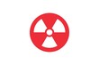 Radiation sign on Japan flag