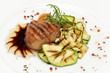 Schweinefiletmedaillon mit Zucchini