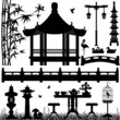 Garden Park Outdoor Recreational Asian Chinese Japanese