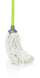 one green mop