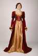 pretty girl in a dress medieval