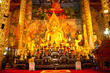 Buddha statues made of gold