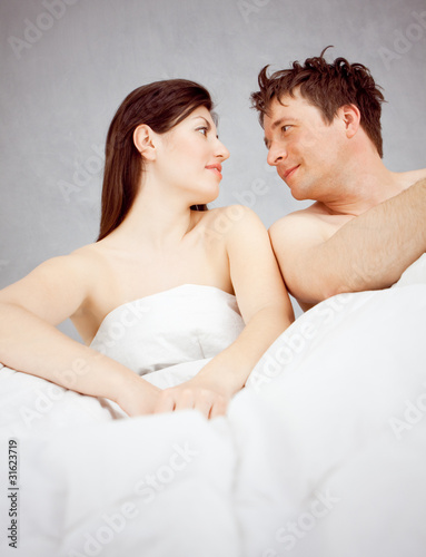 Photo: couple in bed couple in bed