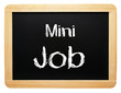 Mini Job - Konzept Tafel - freigestellt