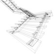 abstract sketch of stairs abstract sketch of stairs