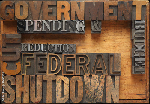 Photo: words related to a possible government shutdown words related to a possible government shutdown