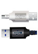USB cable. Vector illustration.