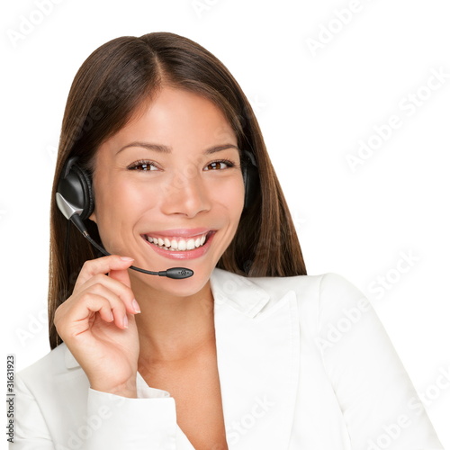 Photo: headset woman headset woman