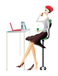 EPS10, vector illustration of business women
