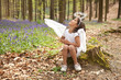 little angel in the woods