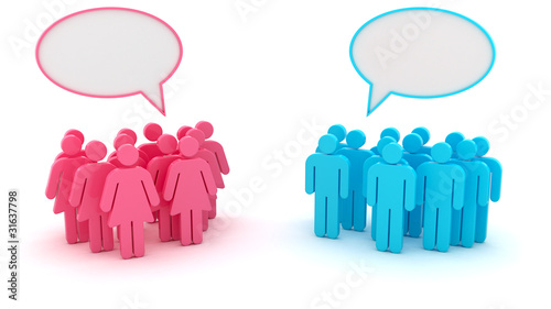 Illustration: Chatting groups Chatting groups