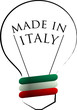 Made in Italy logo white