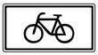 Zusatzzeichen Fahrrad Bike