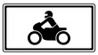 Zusatzzeichen Motorrad Führerscheinklasse A