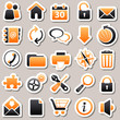 web Orange Stickers
