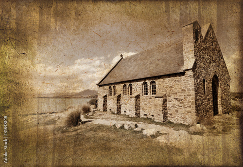 Photo: Eglise du lac Tekapo - Nouvelle Zélande Eglise du lac Tekapo - Nouvelle Zélande