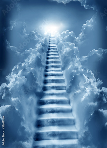 Photo: stairs in sky stairs in sky