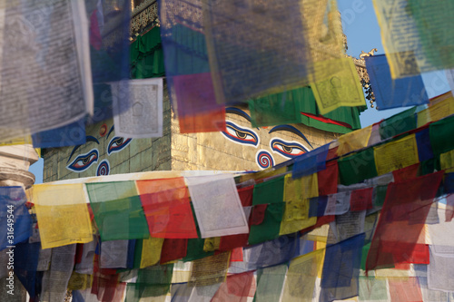 Photo: Swayambhunath - religious complex in the Kathmandu Valley. Swayambhunath - religious complex in the Kathmandu Valley.