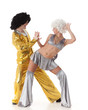 Young dancing couple.