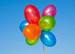 brightly colored balloons