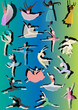 set of color ballet dancers set of color ballet dancers