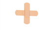Plasters arranged crosswise rotating