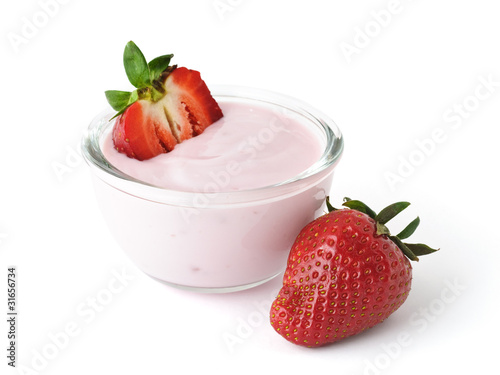 Photo: Strawberry yogurt Strawberry yogurt