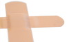 Plasters arranged crosswise turning on themselves