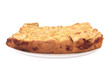 Photo: Homemade apple pie. Isolated on white Homemade apple pie. Isolated on white