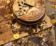 Photo: The gears on the old banknote The gears on the old banknote