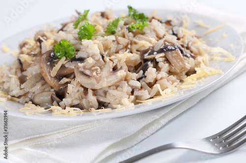 Photo: Mushroom risotto Mushroom risotto