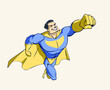 Flying super hero