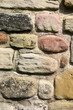 Old Coloured Stone Wall