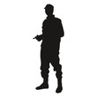 Vector: Shadow vector silhouette soldier cop stickers Shadow vector silhouette soldier cop stickers