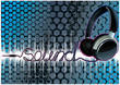 Vektor: neon pulsing music headphones neon pulsing music headphones