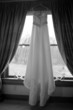 hanging wedding dress