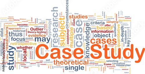 Illustration: Case study background concept Case study background concept