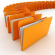 3d colorfull folders, on white background 3d colorfull folders, on white background