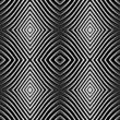 Seamless pattern in op art design.