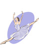 Ballerina jumping