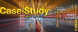 Case study background concept glowing