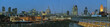 Panoramic view of City of London England UK Europe at dusk Panoramic view of City of London England UK Europe at dusk