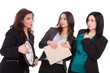 You`re late ladies business concept