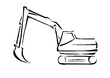 bagger zeichnung