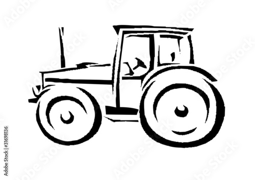 Illustration: traktor vektor traktor vektor